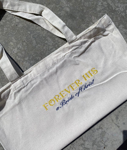 Forever His tote bags