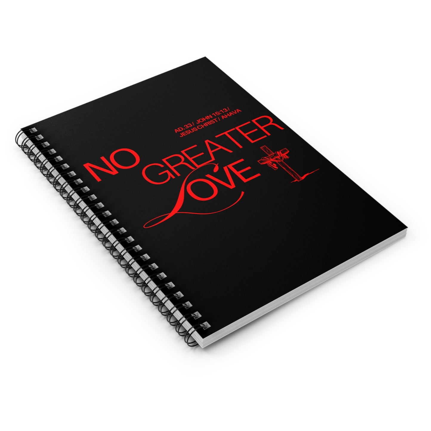"No Greater Love" Notebook (Black)