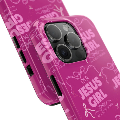 I'm a Jesus Girl Phone Case - Pink