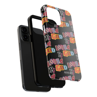 "Loved by God" Black Phone Case