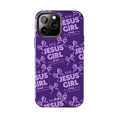 I'm a Jesus Girl Phone Case - Purple