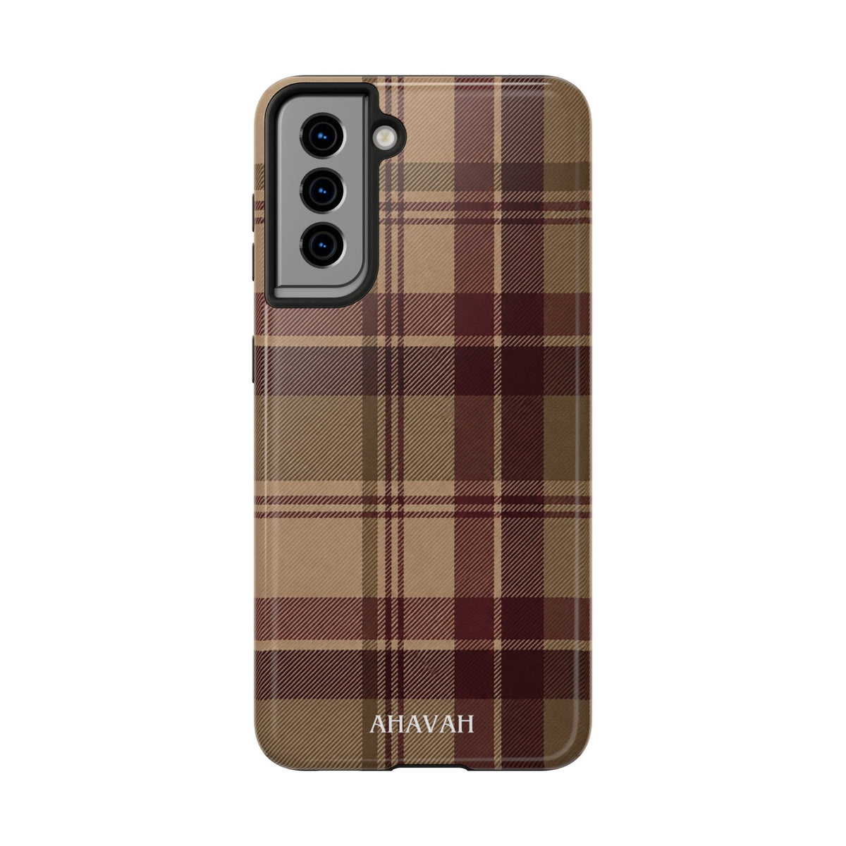 Covenant Comfort | Burgundy Plaid Tough Phone Case