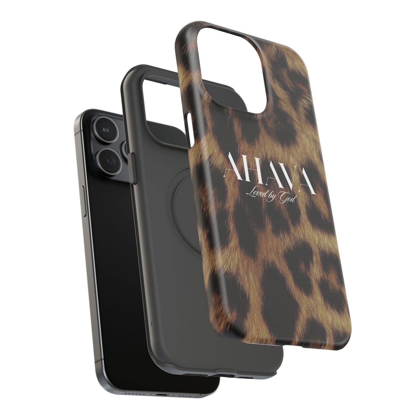 Leopard Print Ahava Phone Case