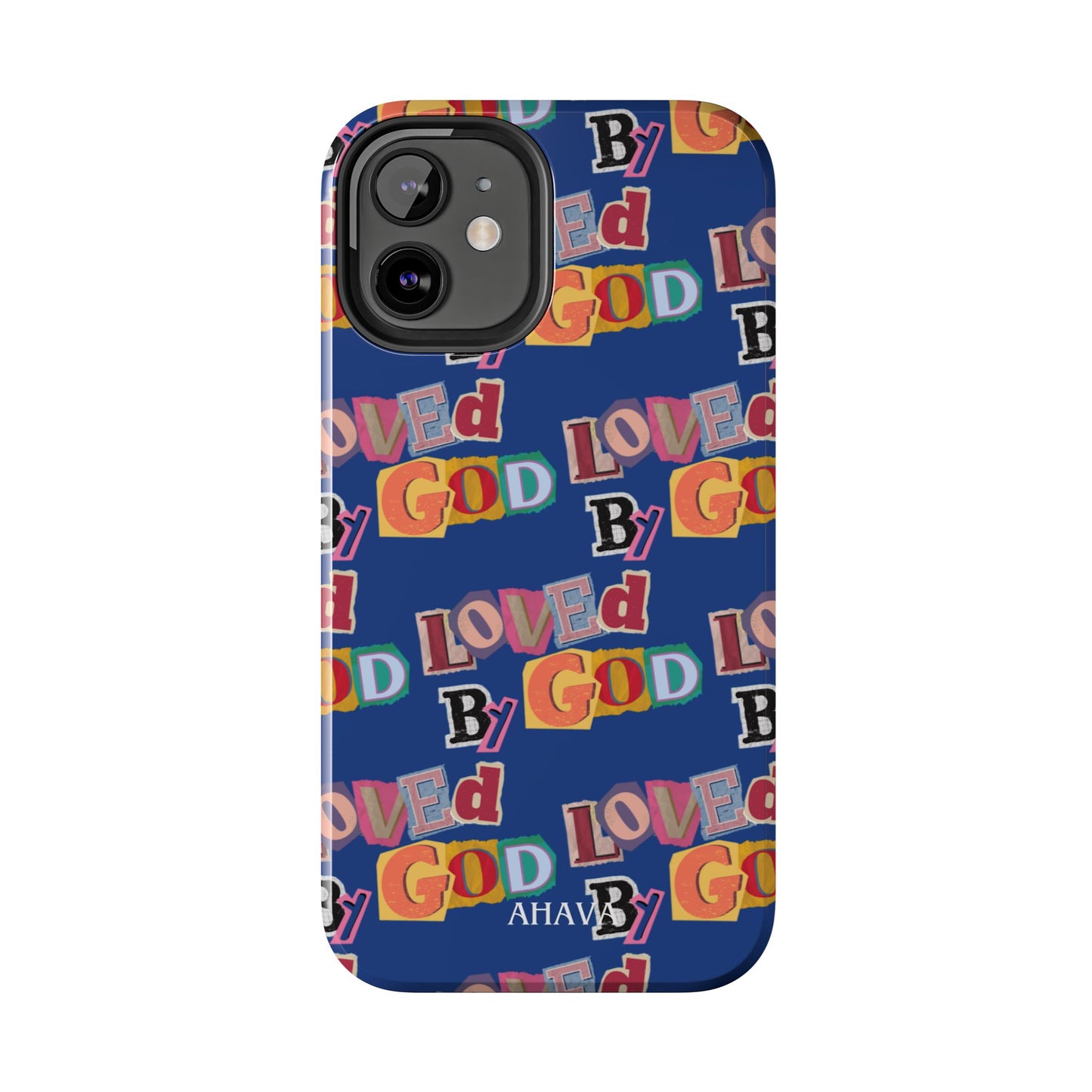 "Loved by God" Blue Phone Case