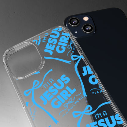 I'm a Jesus Girl Blue Case -Clear