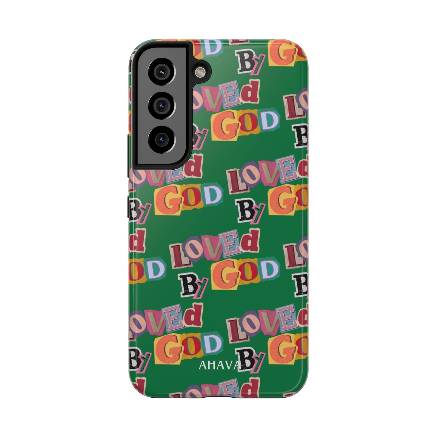 "Loved by God" Green Phone Case