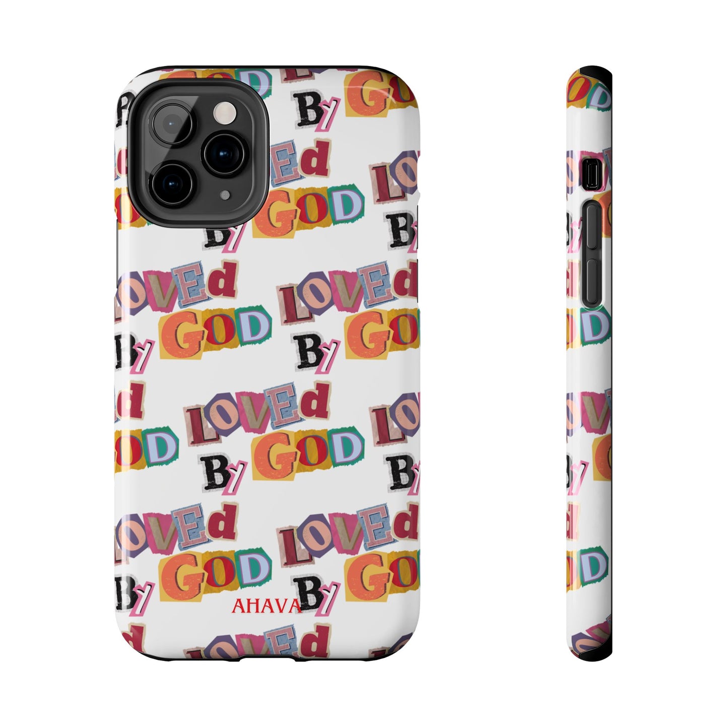 "Loved by God" white Phone Case