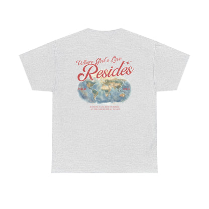 Where God’s Love Resides Tee | Red (Psalm 108:5)