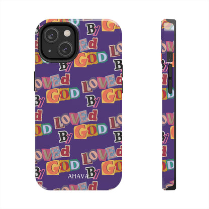 "Loved by God" Purple Phone Case