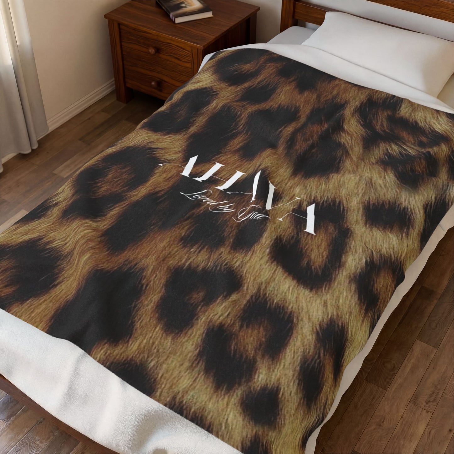 Ahava “Loved by God”  Leopard Prayer Blanket