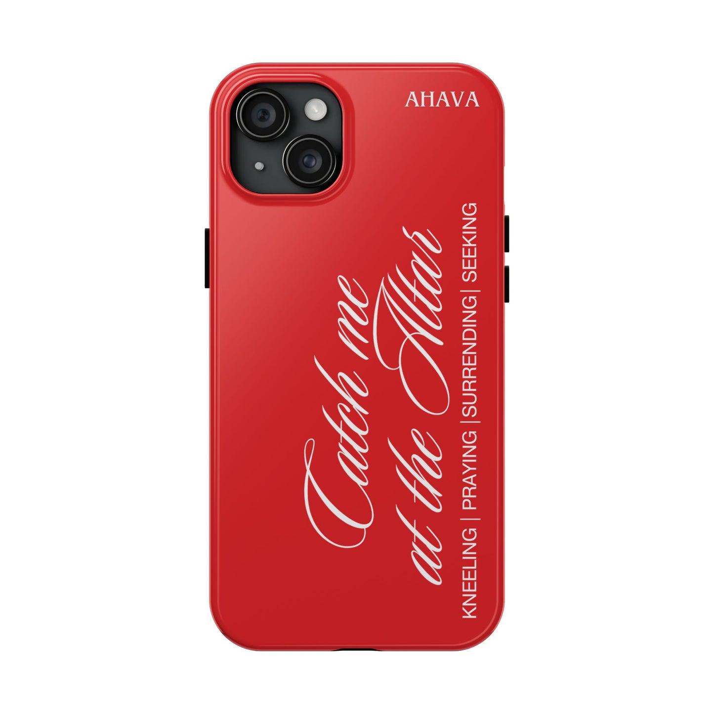 "Catch Me at the Altar" Red Phone Case