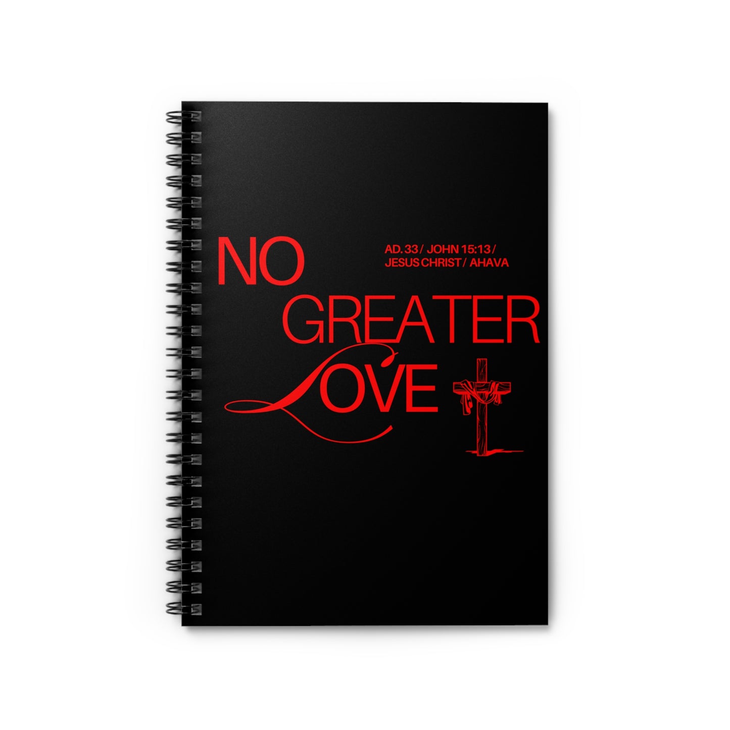 "No Greater Love" Notebook (Black)
