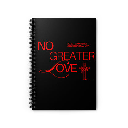 "No Greater Love" Notebook (Black)