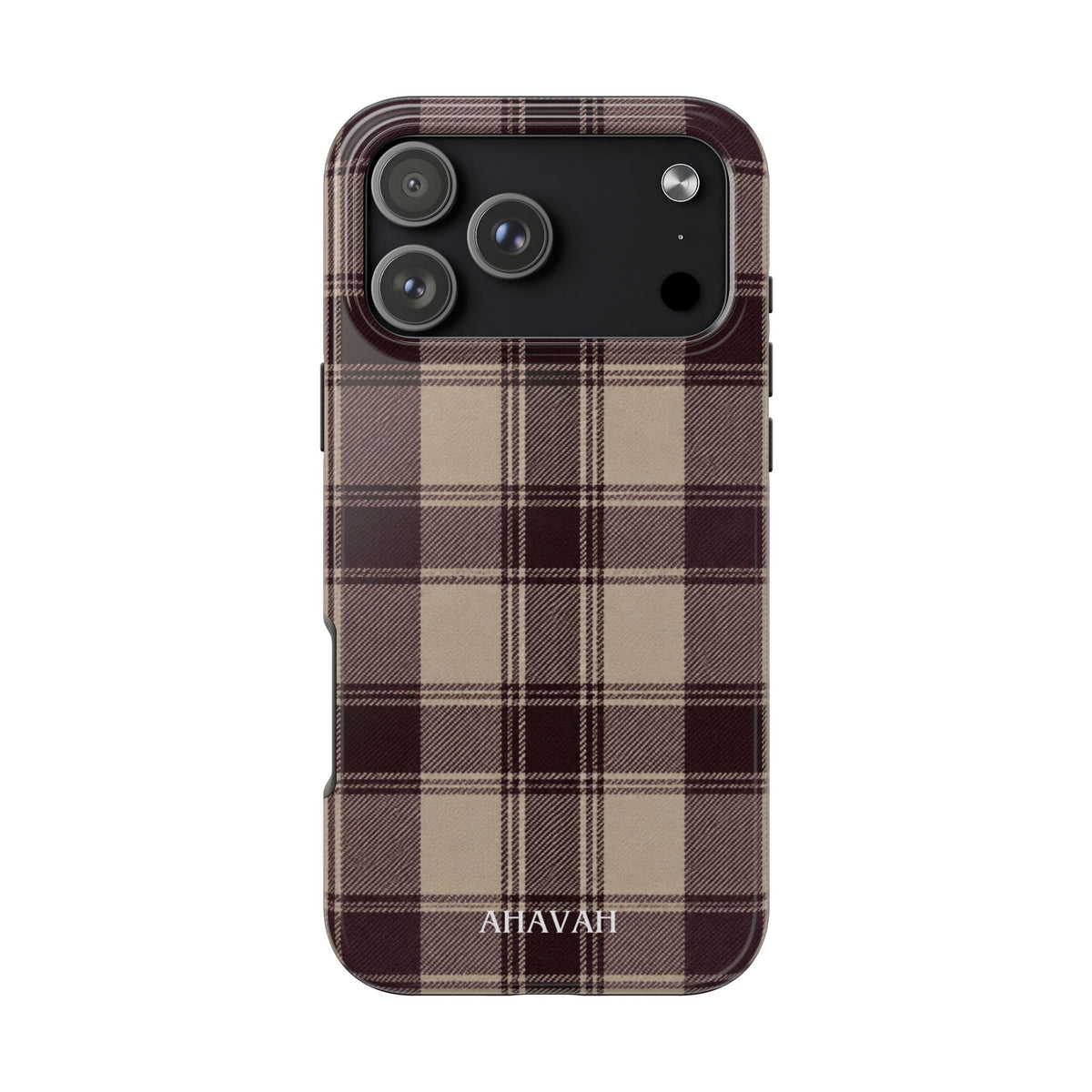 Abba’s Embrace | Warm Teddy Plaid Phone Case