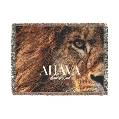 Judah Roars Prayer Blanket | Woven Lion of Judah Worship & Warfare Blanket