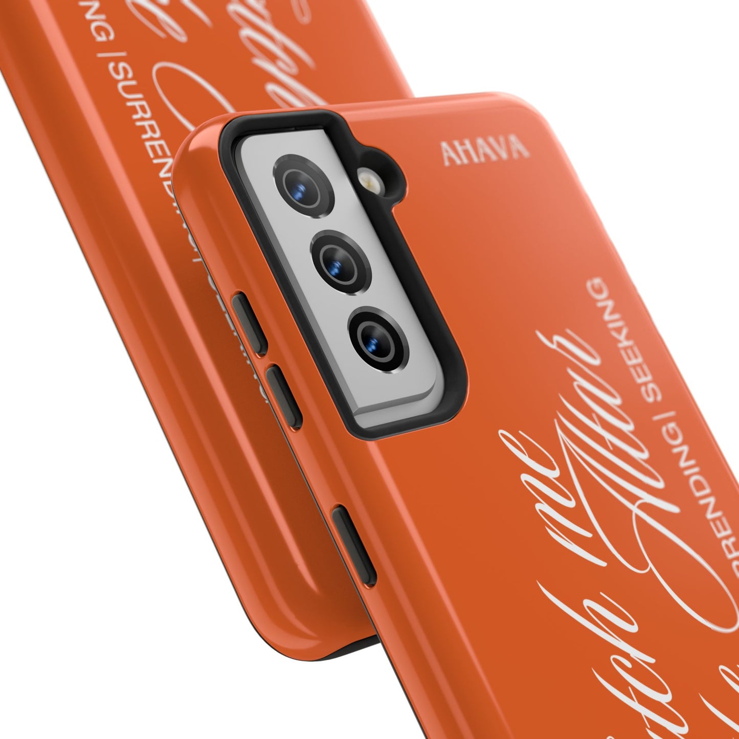 "Catch Me at the Altar" Orange Phone Case