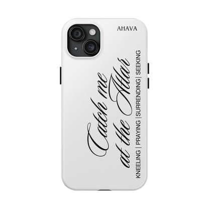 "Catch Me at the Altar" White Phone Case