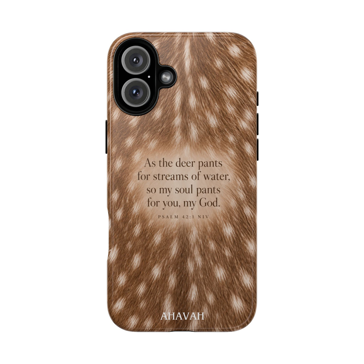 Psalm 42:1 Fawn Print Phone Case