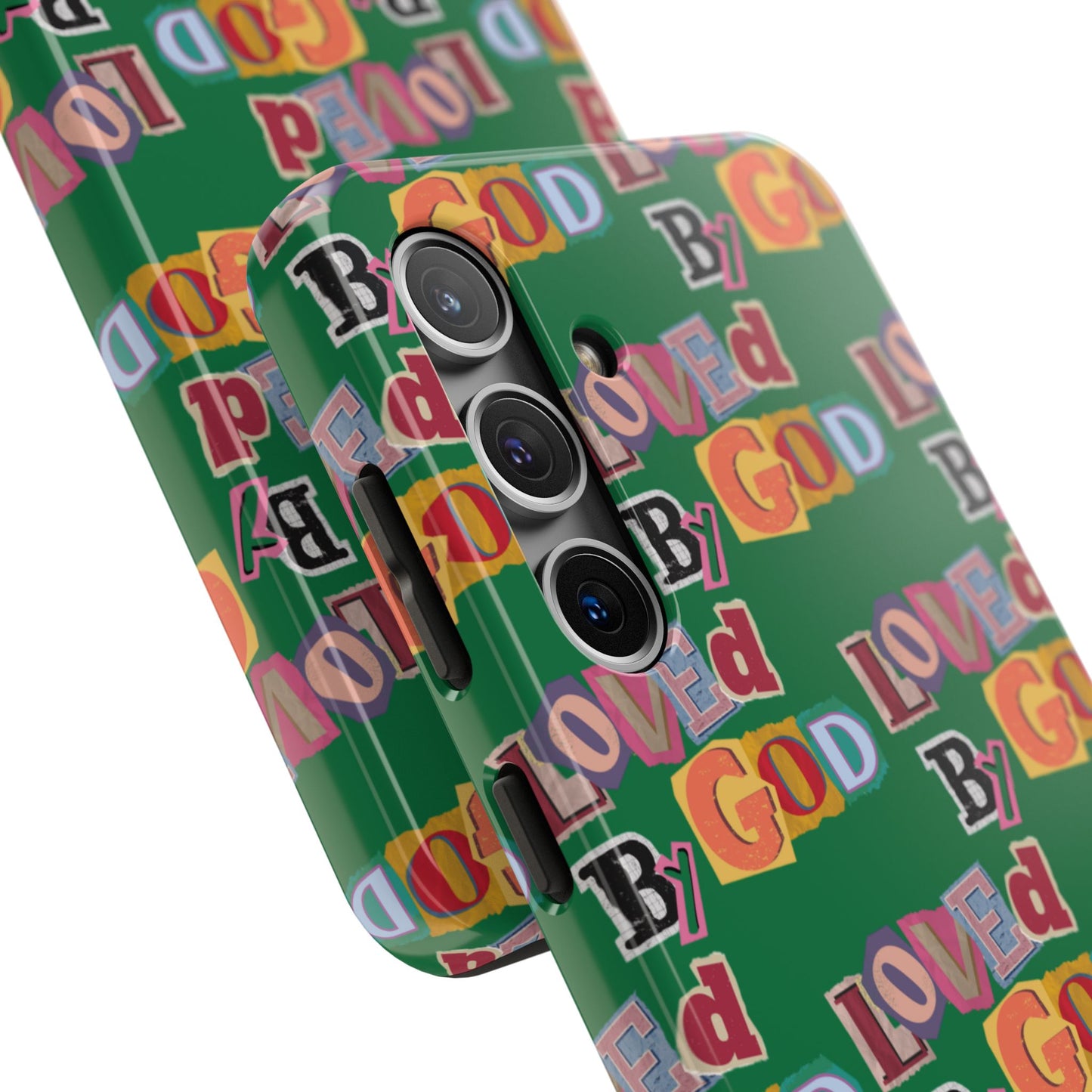 "Loved by God" Green Phone Case