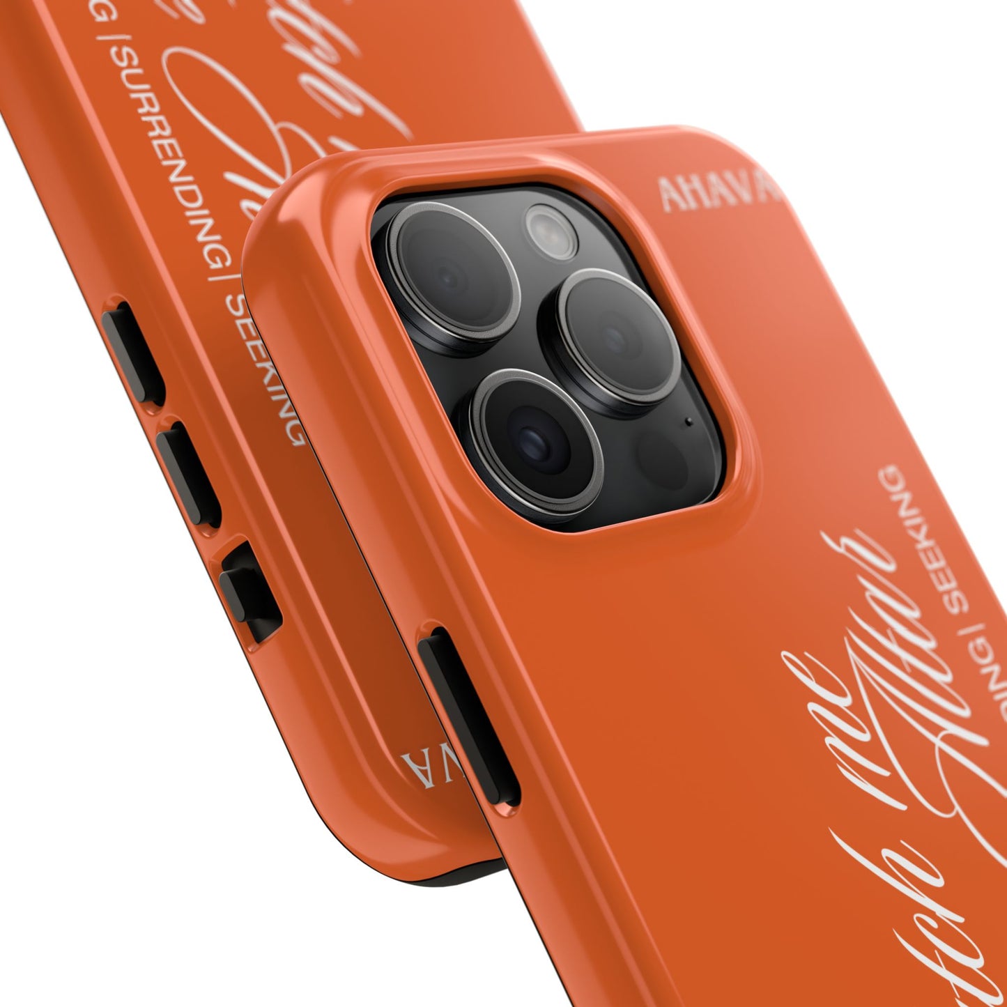 "Catch Me at the Altar" Orange Phone Case