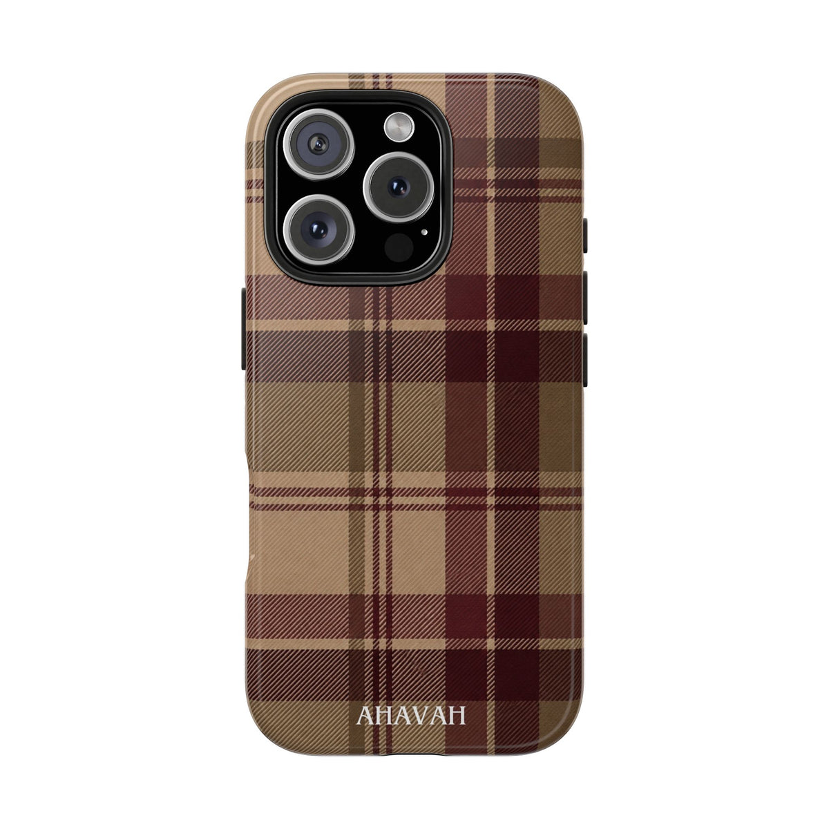 Covenant Comfort | Burgundy Plaid Tough Phone Case