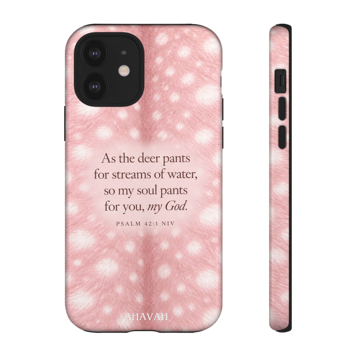 Psalm 42:1 Blush Pink Fawn Phone Case