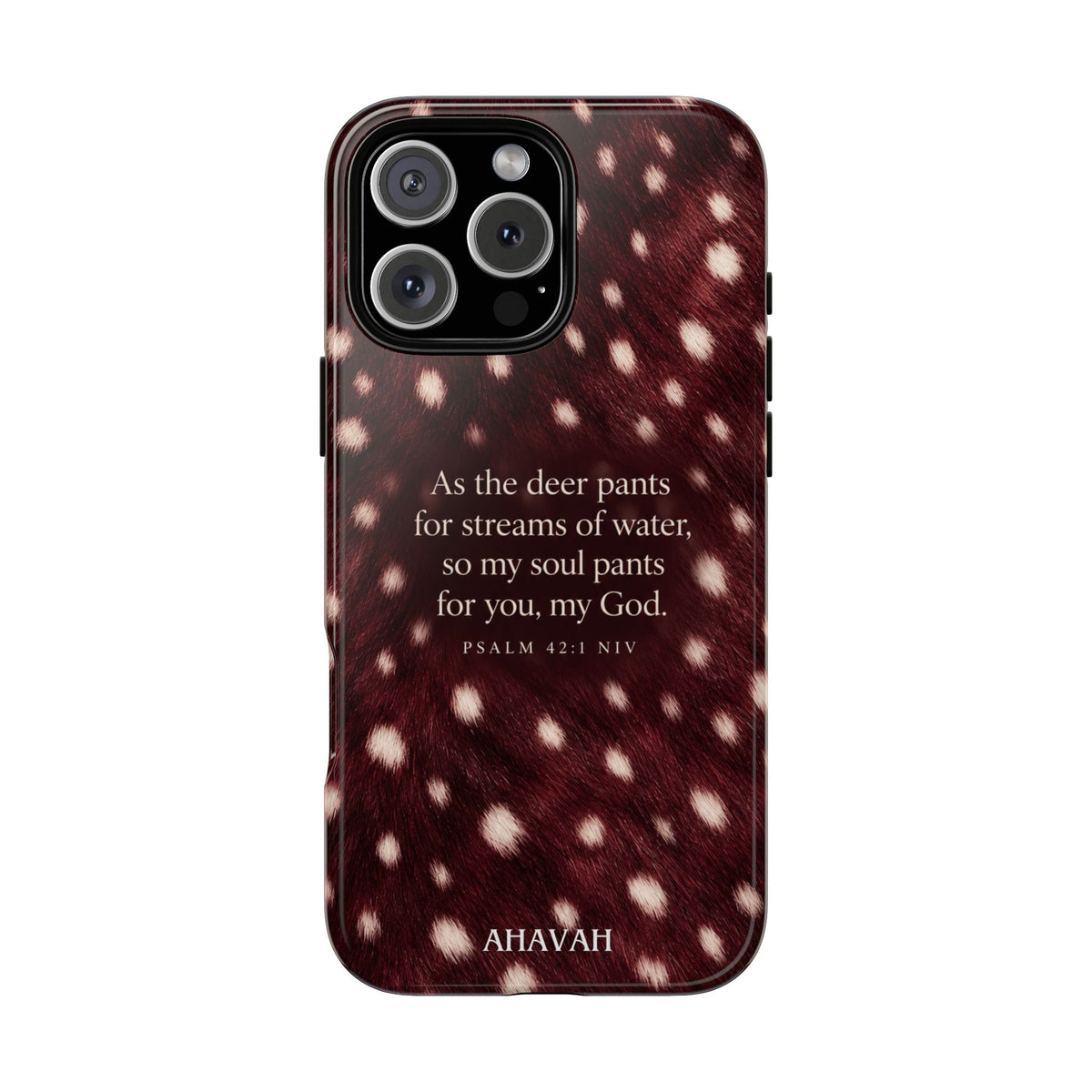 Psalm 42:1 Anointed Wine Fawn Phone Case