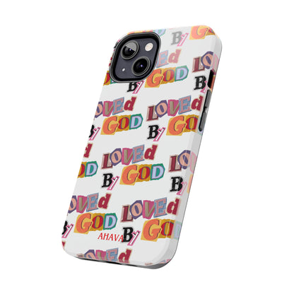 "Loved by God" white Phone Case