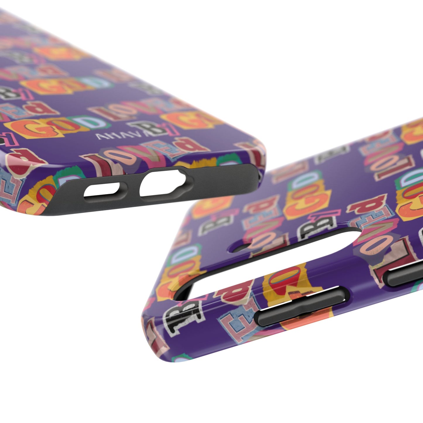 "Loved by God" Purple Phone Case