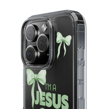 I'm a Jesus Girl Phone Case | Christian Aesthetic Gift for Her | Clear Shockproof Tough Case