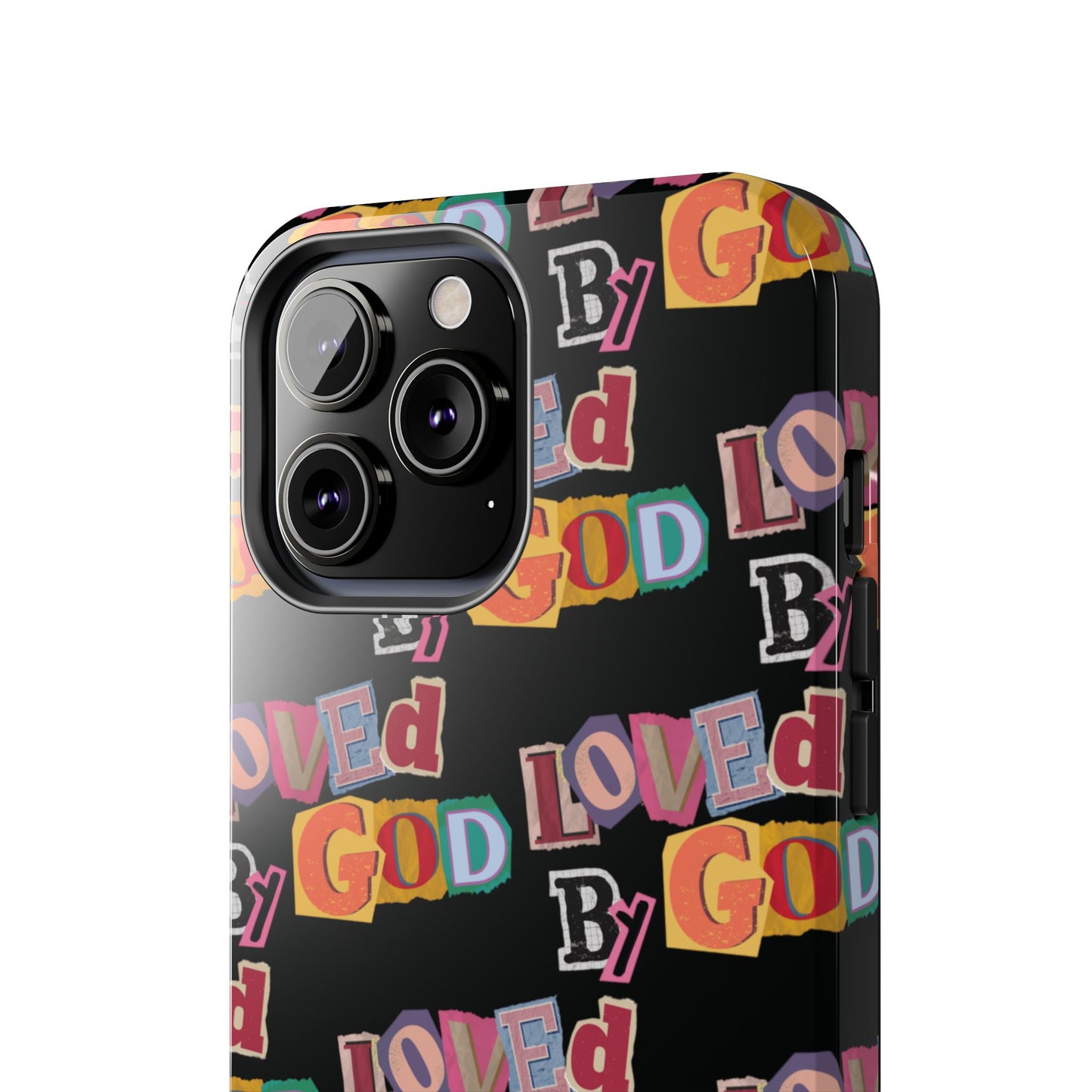 "Loved by God" Black Phone Case