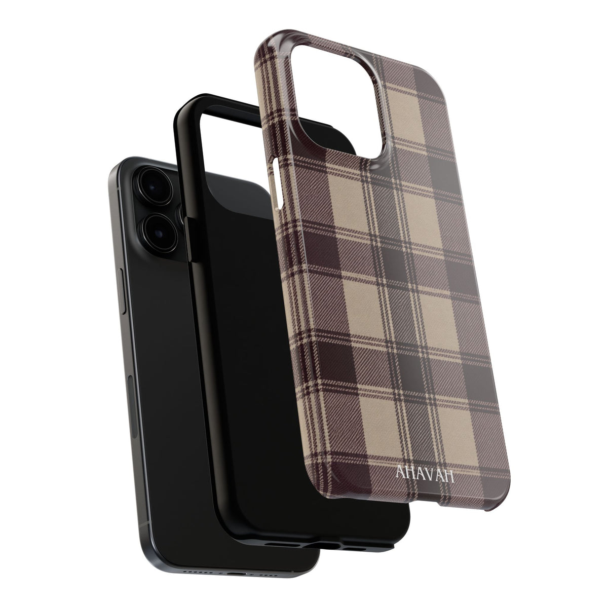 Abba’s Embrace | Warm Teddy Plaid Phone Case