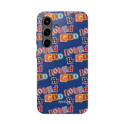"Loved by God" Blue Phone Case