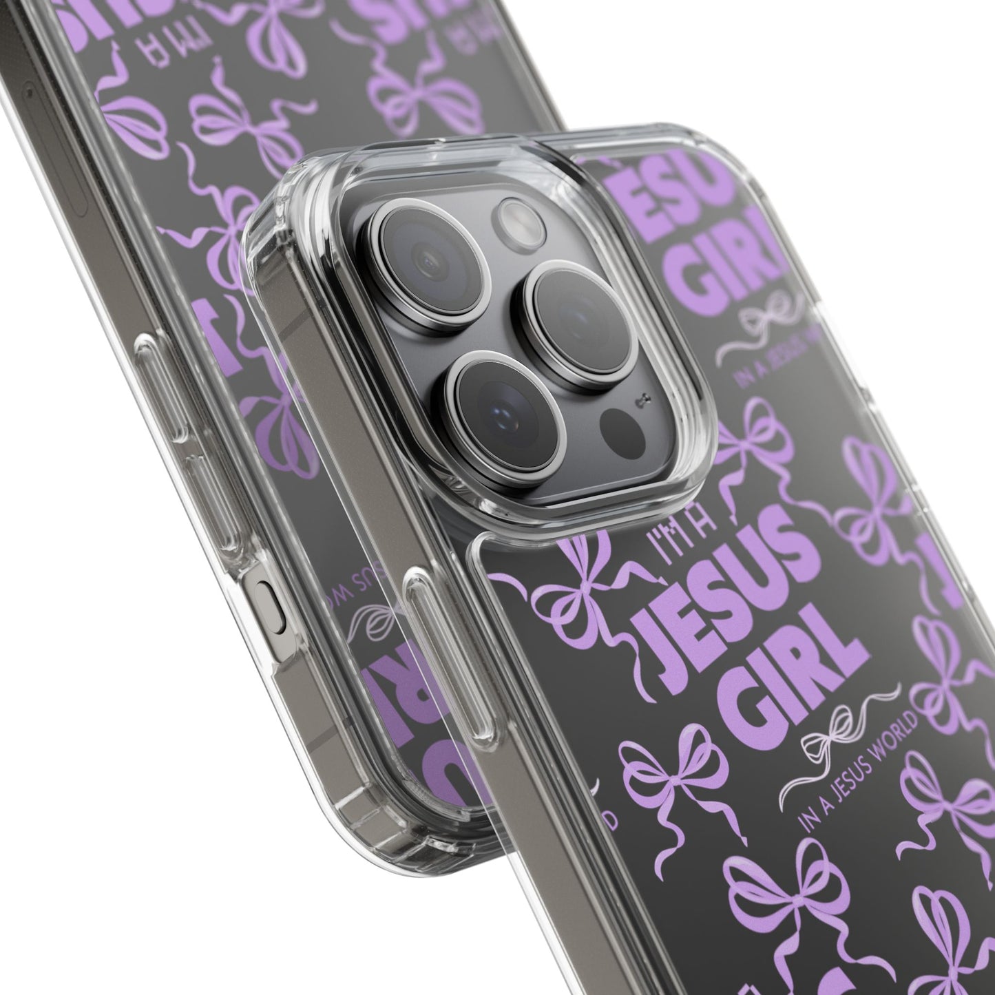 I'm a Jesus Girl Purple Case -Clear