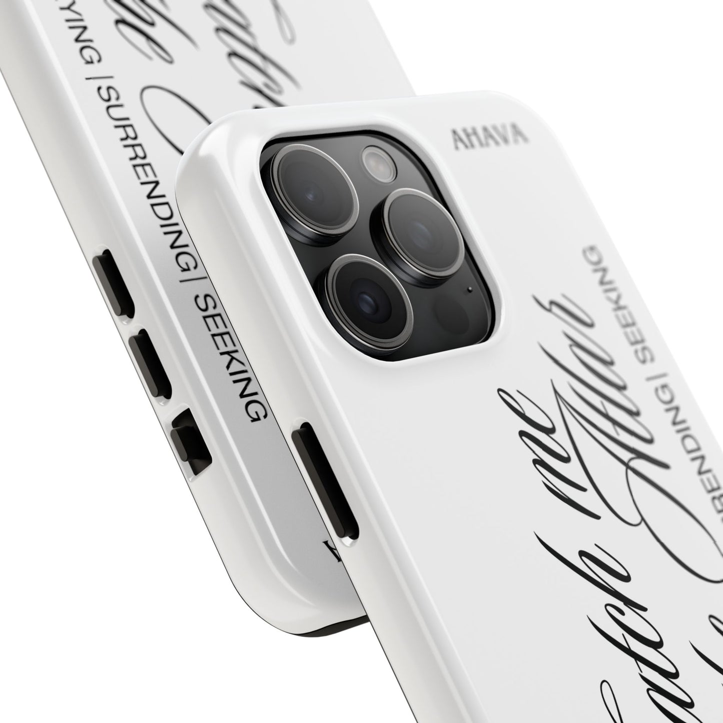 "Catch Me at the Altar" White Phone Case