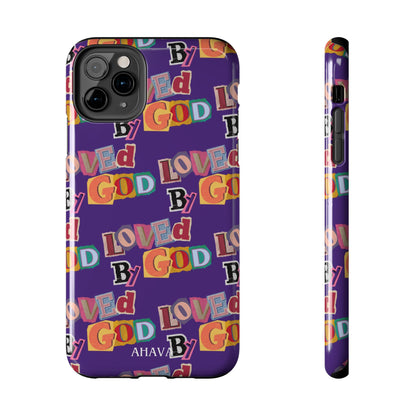 "Loved by God" Purple Phone Case