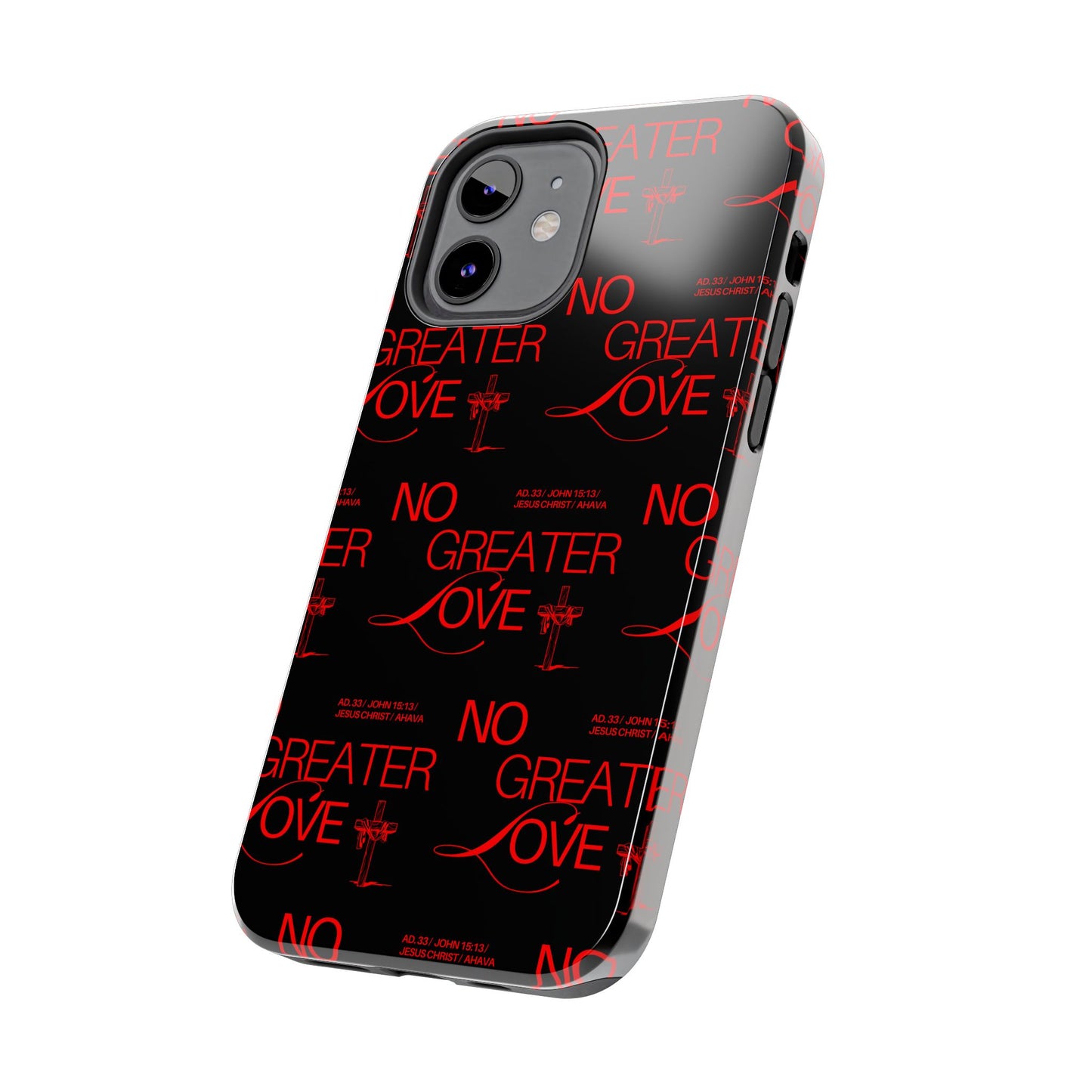 "No Greater Love" Red Phone Case