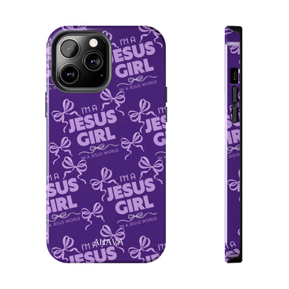I'm a Jesus Girl Phone Case - Purple