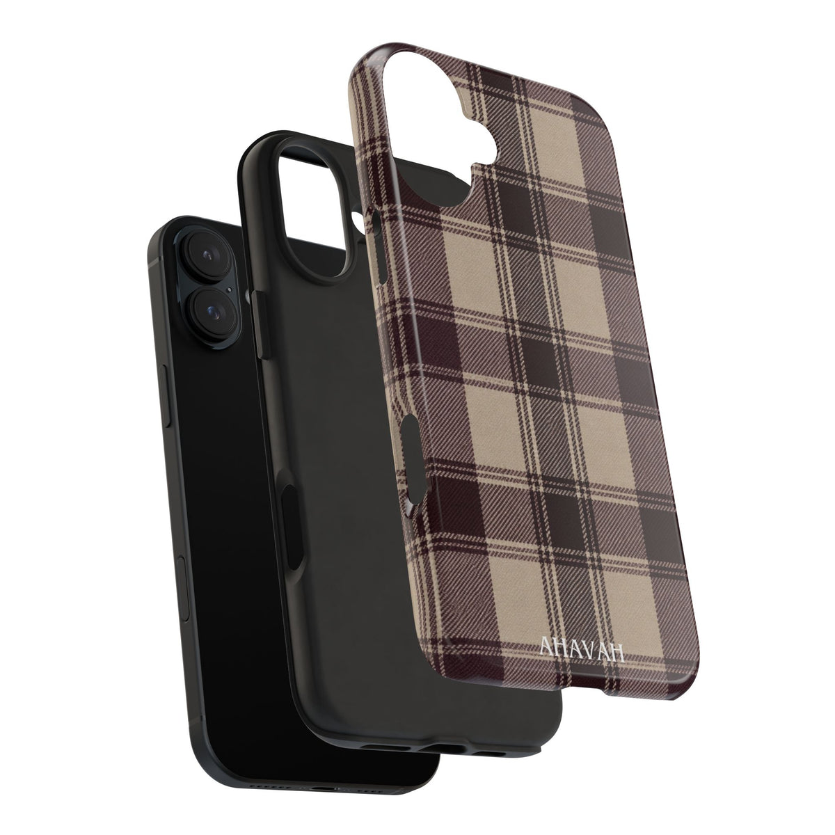 Abba’s Embrace | Warm Teddy Plaid Phone Case