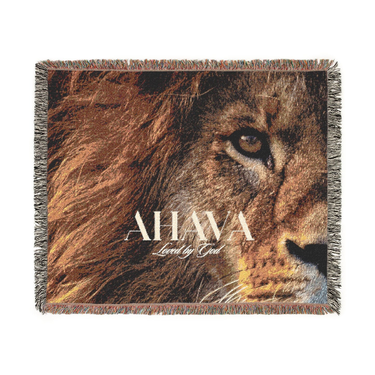 Judah Roars Prayer Blanket | Woven Lion of Judah Worship & Warfare Blanket