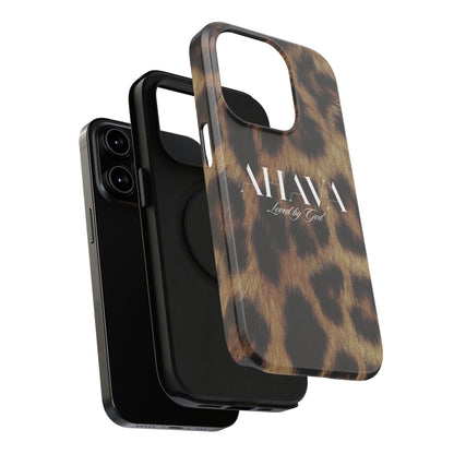 Leopard Print Ahava Phone Case