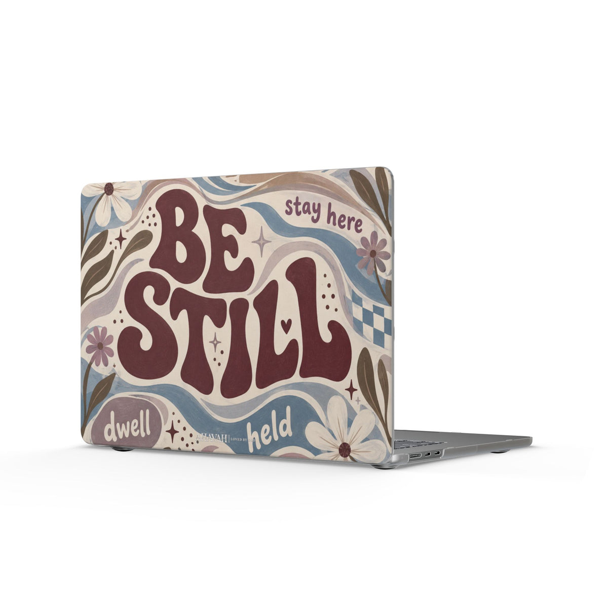 Be Still in Him MacBook Case