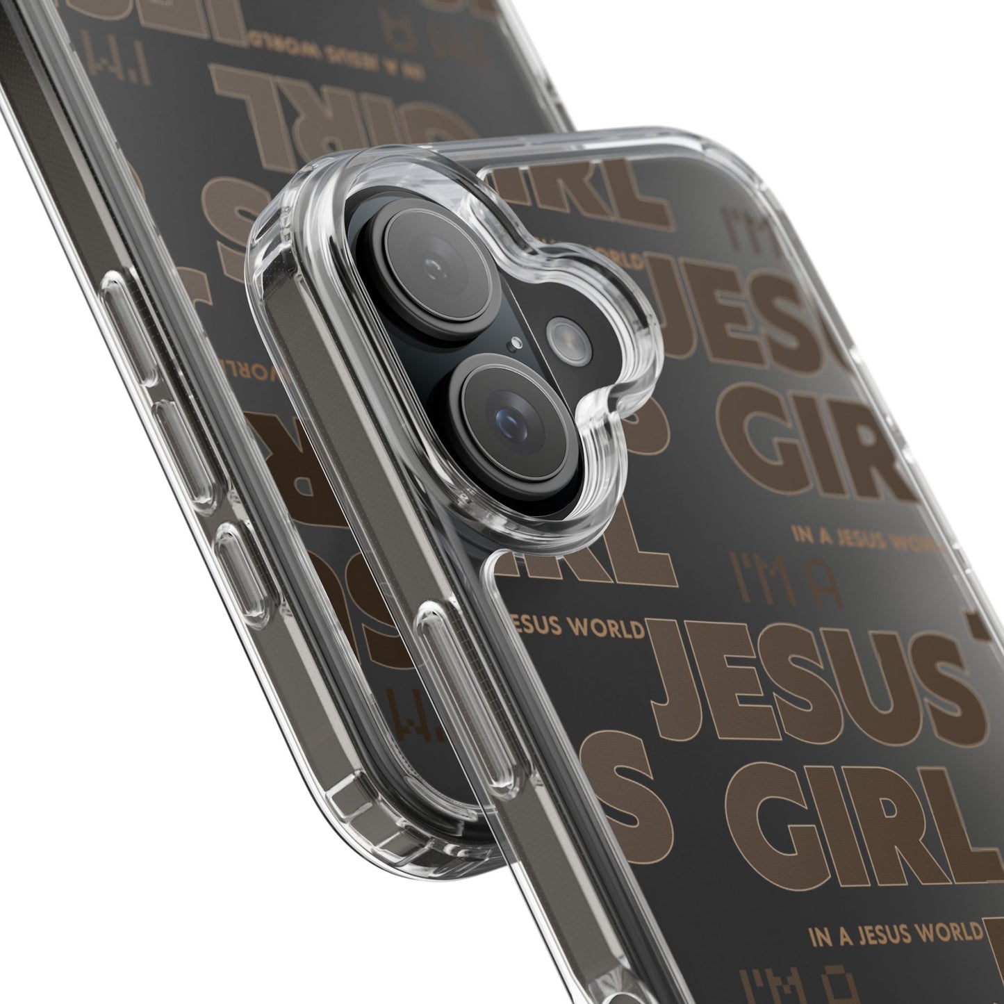 I'm a Jesus Girl Brown Case -Clear