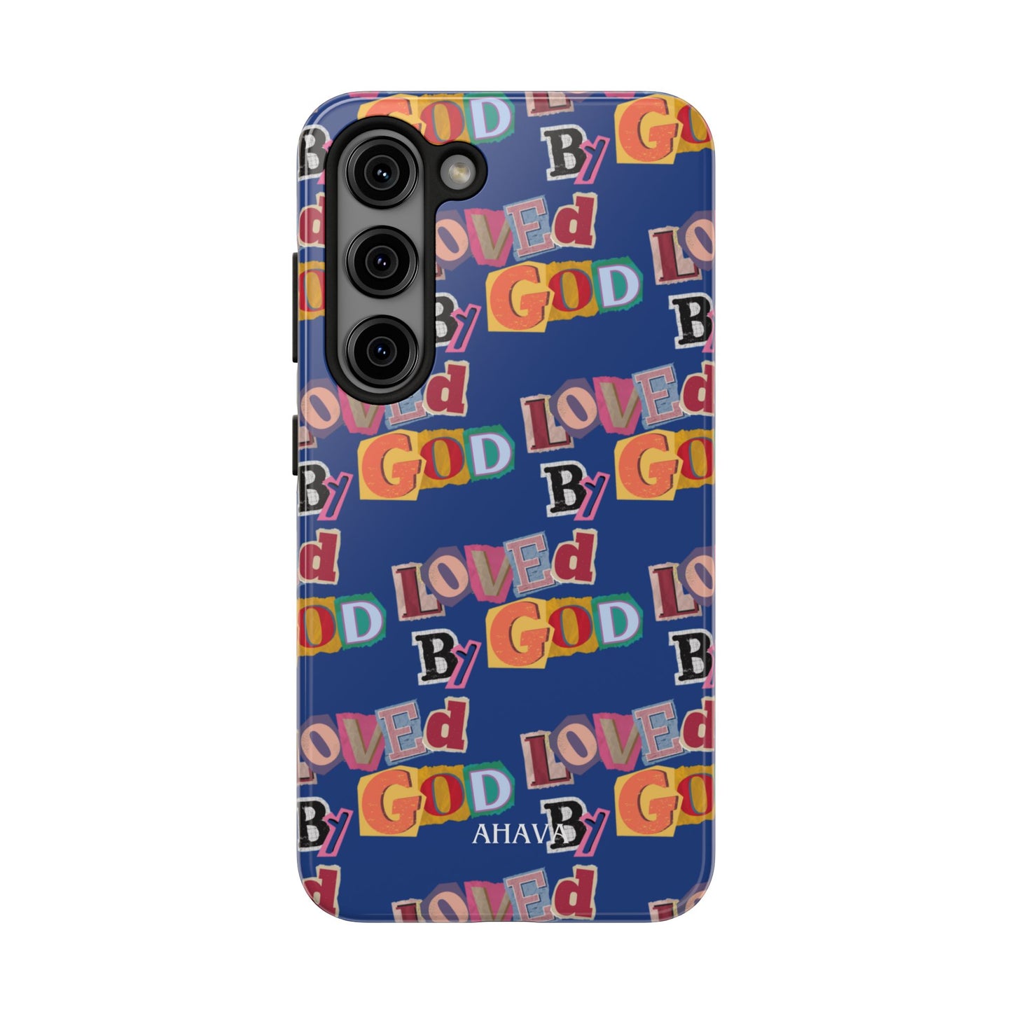 "Loved by God" Blue Phone Case