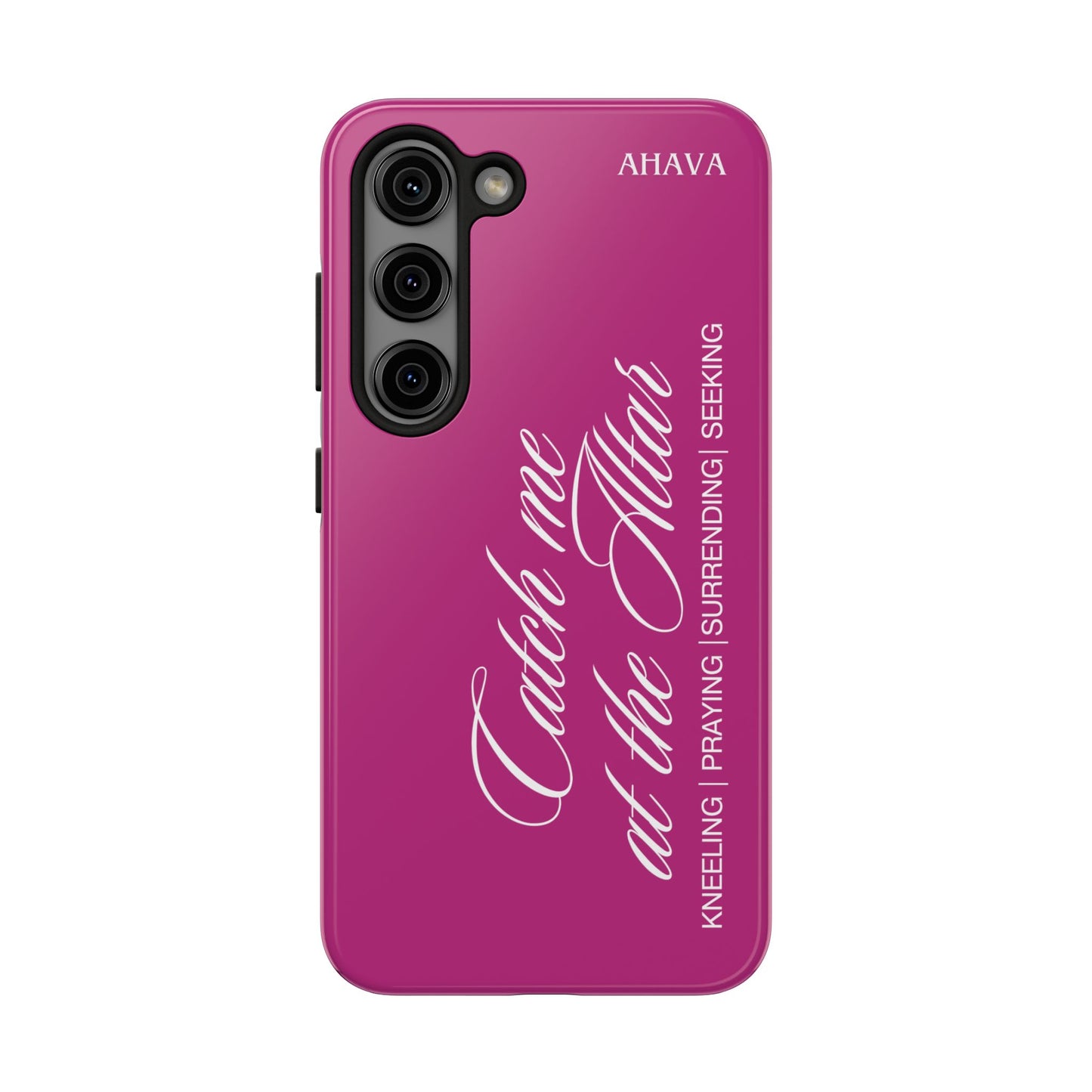 "Catch Me at the Altar" Pink Phone Case