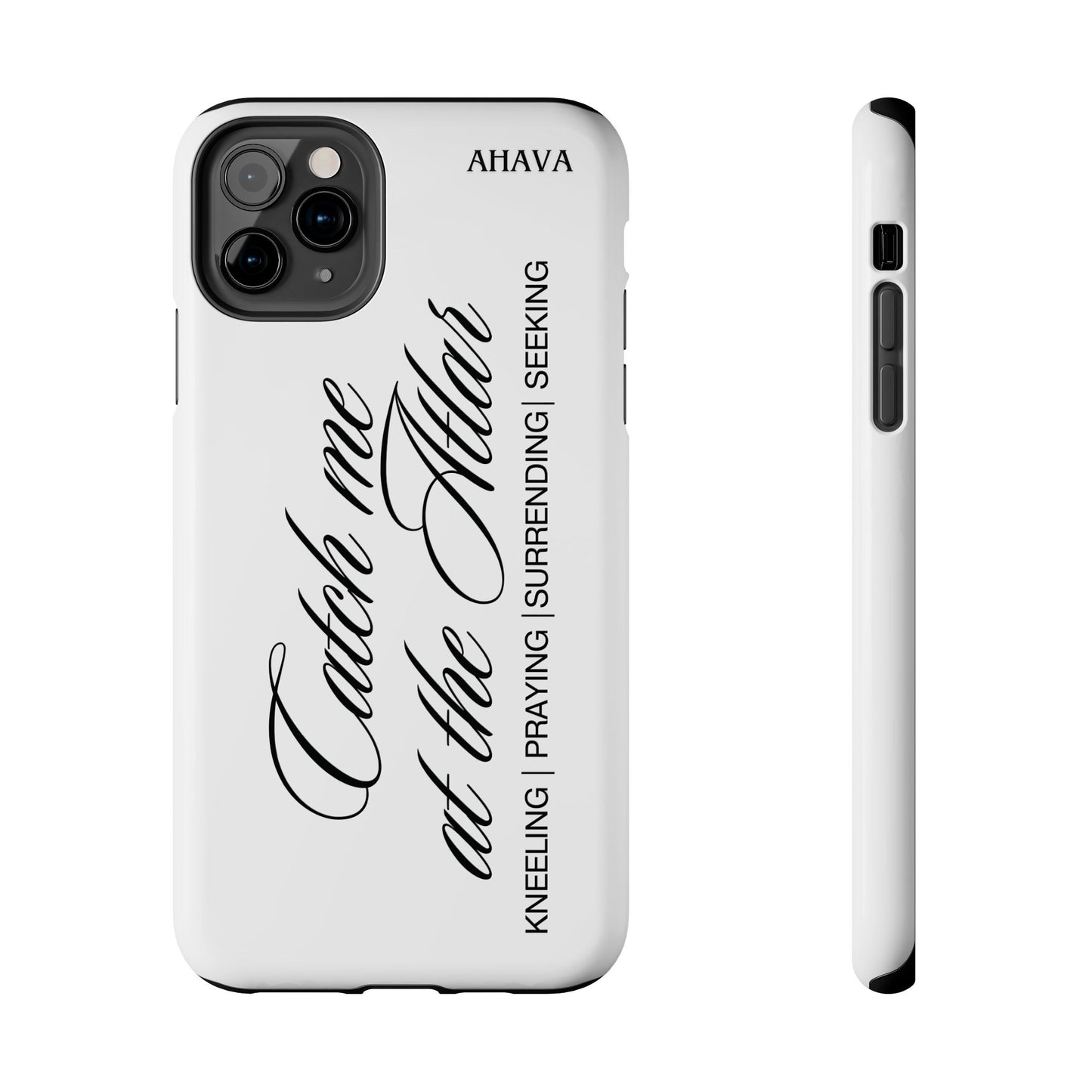 "Catch Me at the Altar" White Phone Case