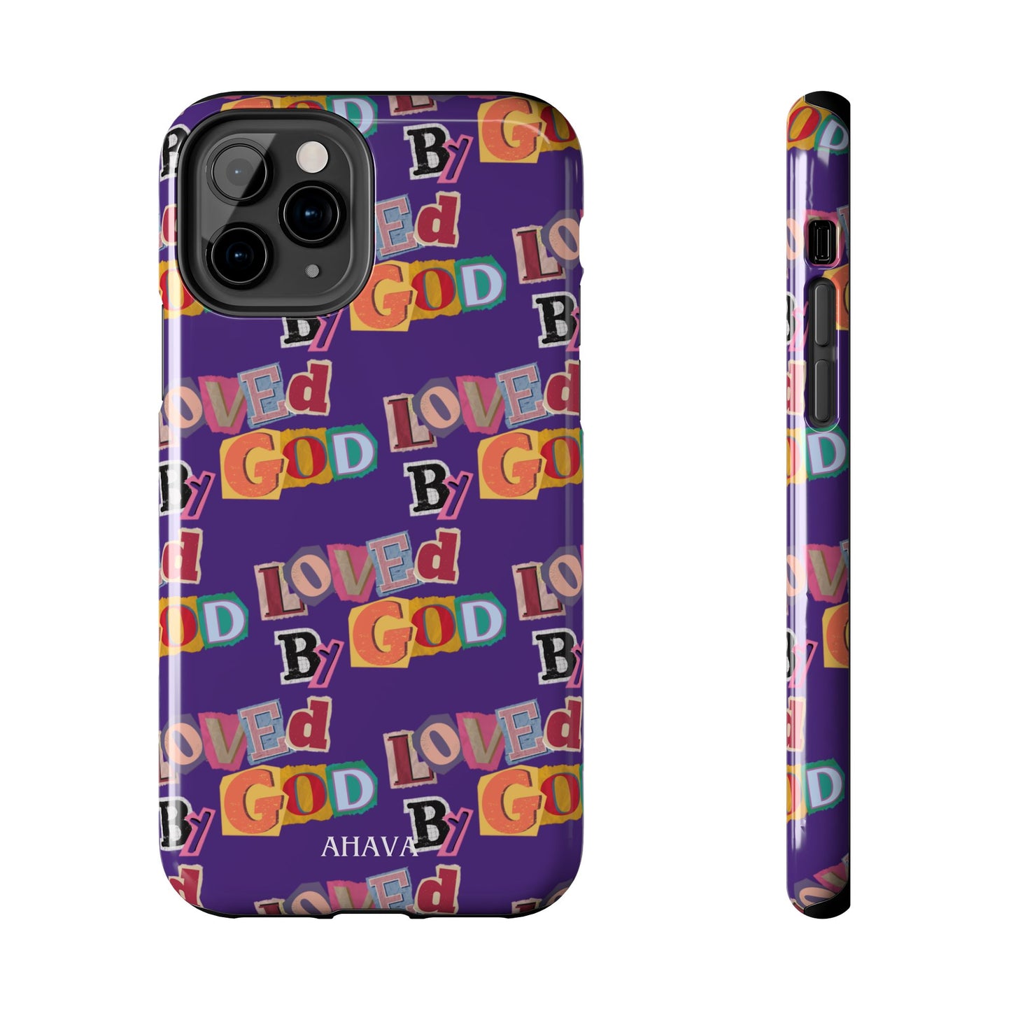 "Loved by God" Purple Phone Case