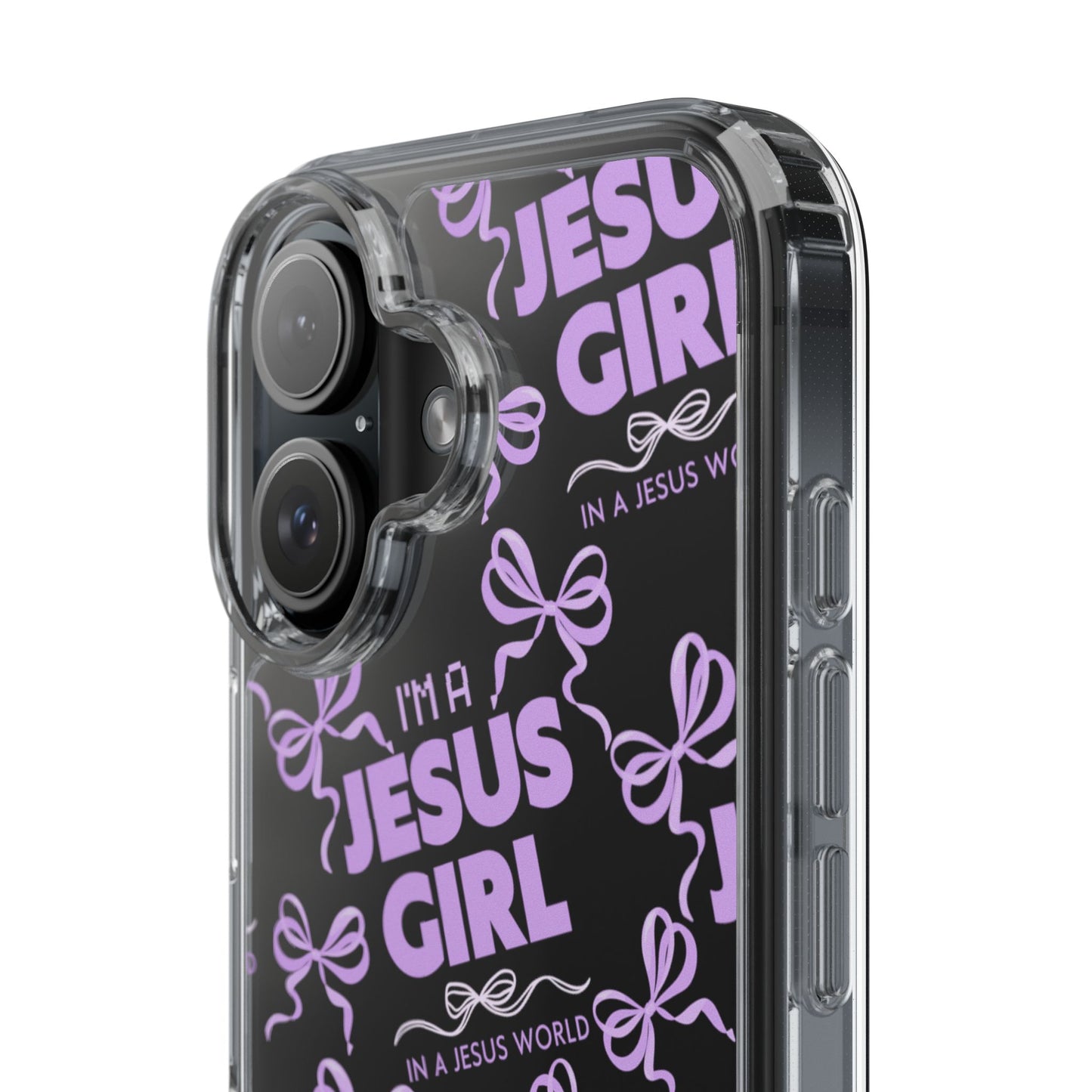 I'm a Jesus Girl Purple Case -Clear