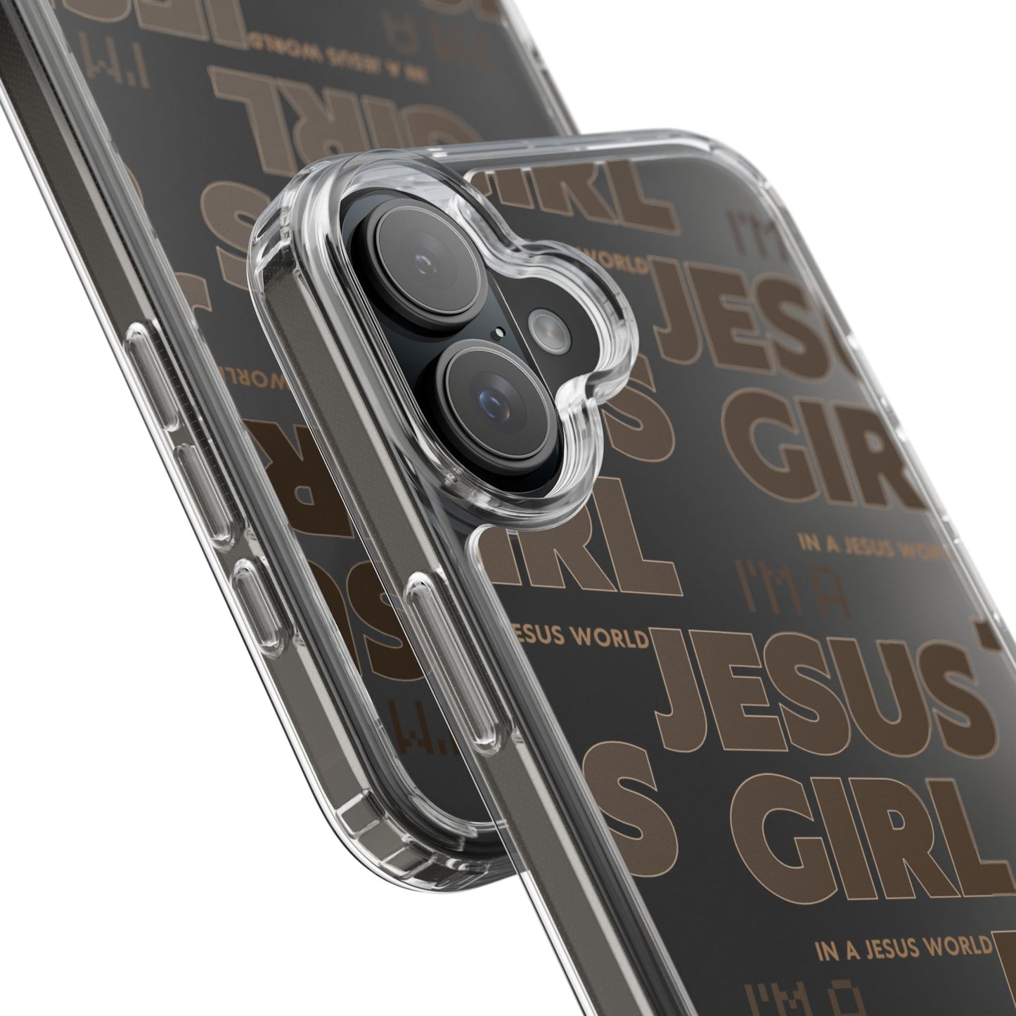 I'm a Jesus Girl Brown Case -Clear