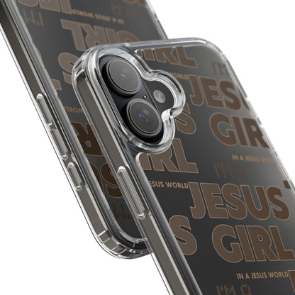 I'm a Jesus Girl Brown Case -Clear